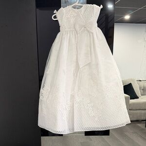 Elegant White Baptism/Christening Baby/Kids Dress